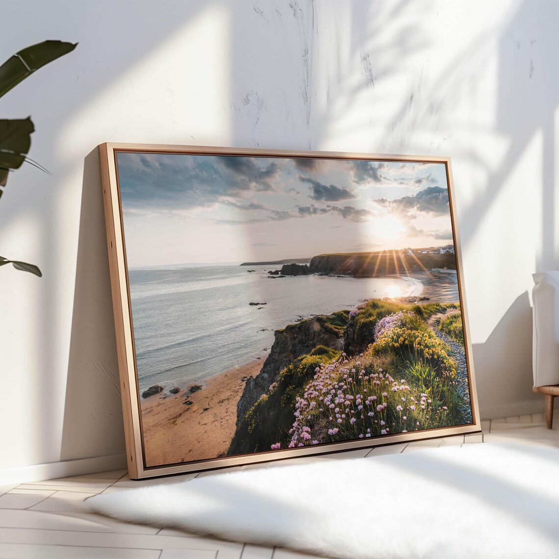 Annestown Beach Sunset Modern Coastal Art Print - Image 3