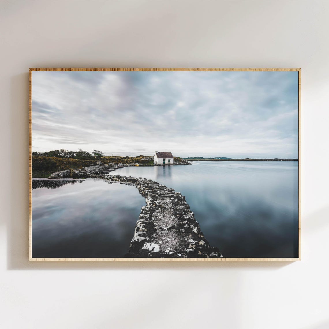 Ireland Connemara Fishermans Bothy Stone Causeway Coastal Poster