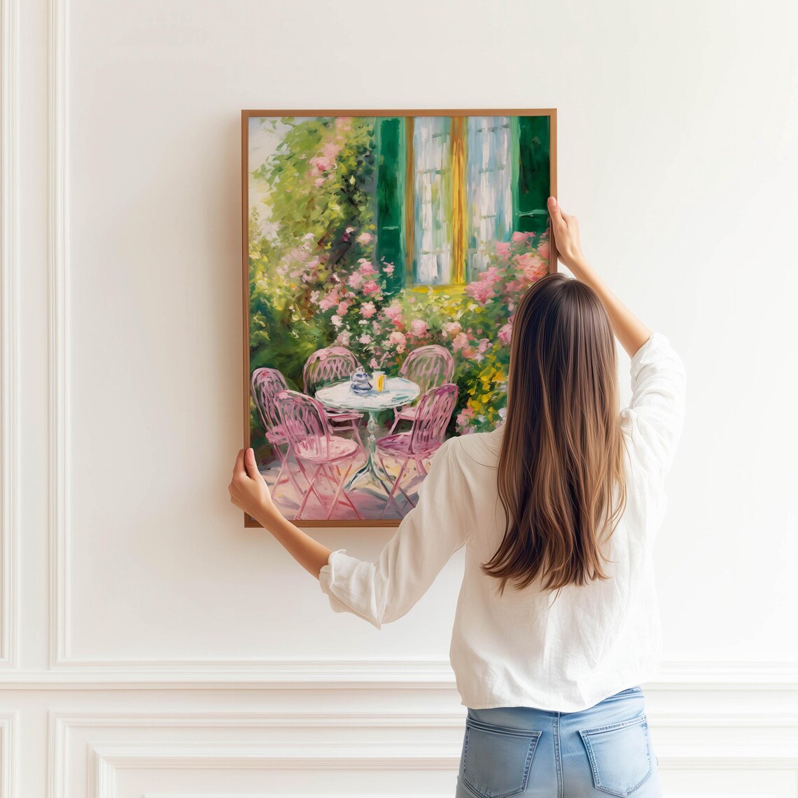 Monet-Inspired Watercolor Art Print, Modern Decor - Image 4