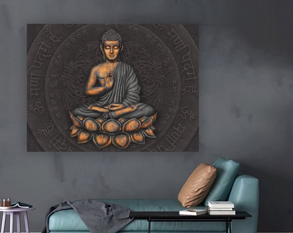 Buddha Asian Wall Art Buddha Wall Art Meditation Buddha Poster Buddhist Print Meditation Wall Art