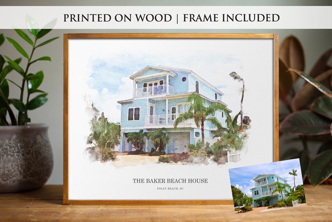 First Home Custom House Portrait, Housewarming Gift - Image 5