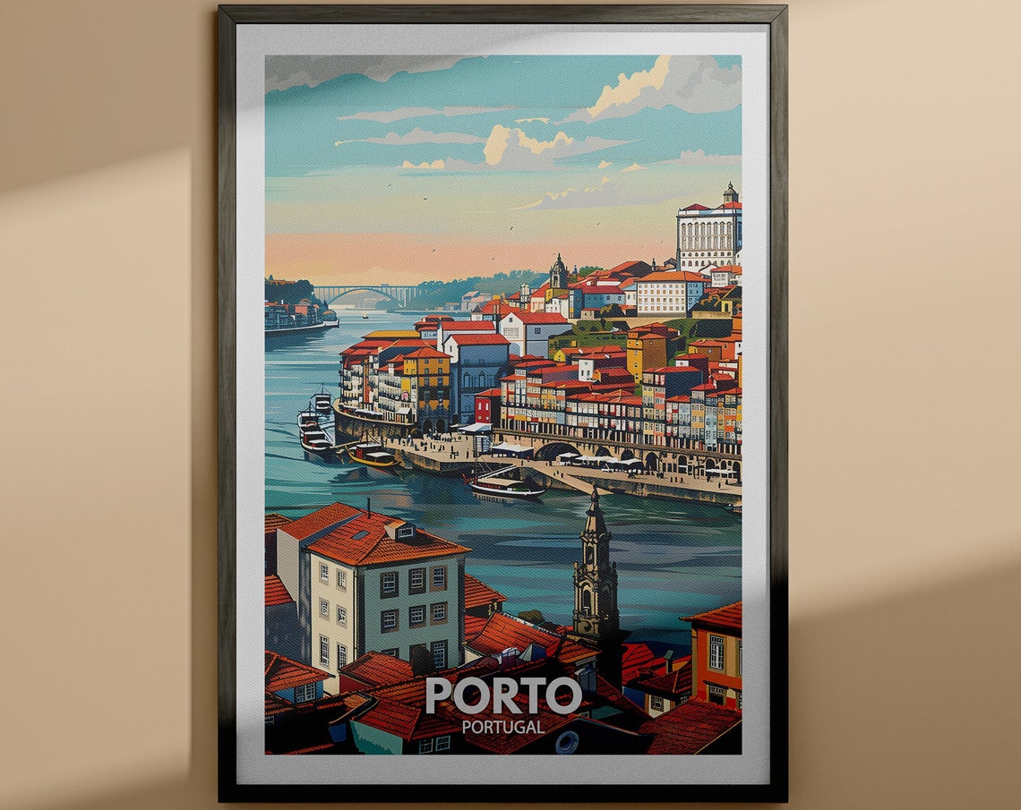 Porto Print Porto Travel Poster Portugal Wall Art Print Portugal Home Decor Travel Wall Art Decor Unique City Poster