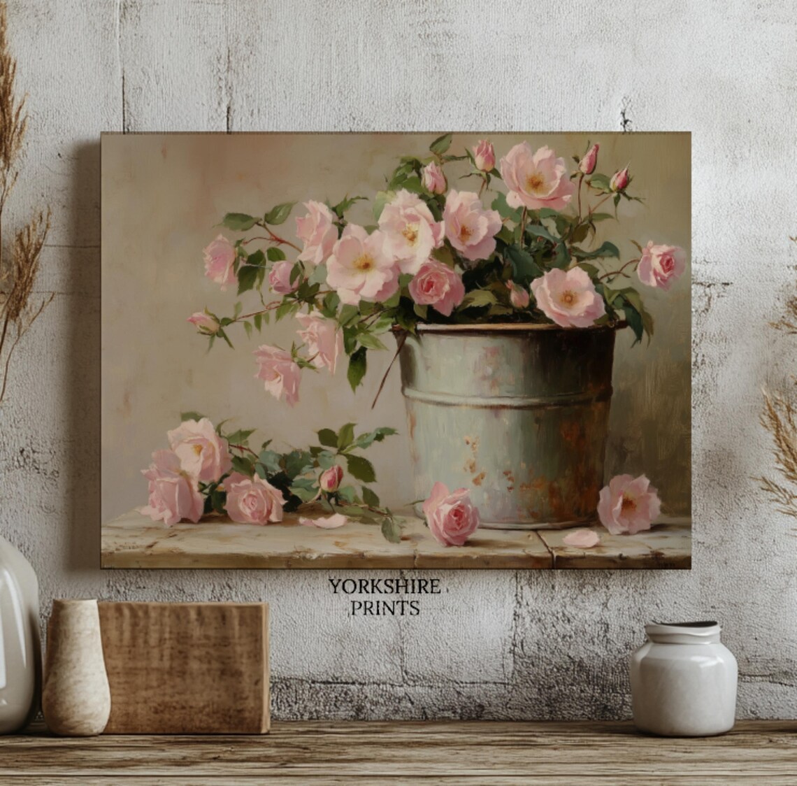 Vintage French Country Floral Botanical Art Print - Image 2