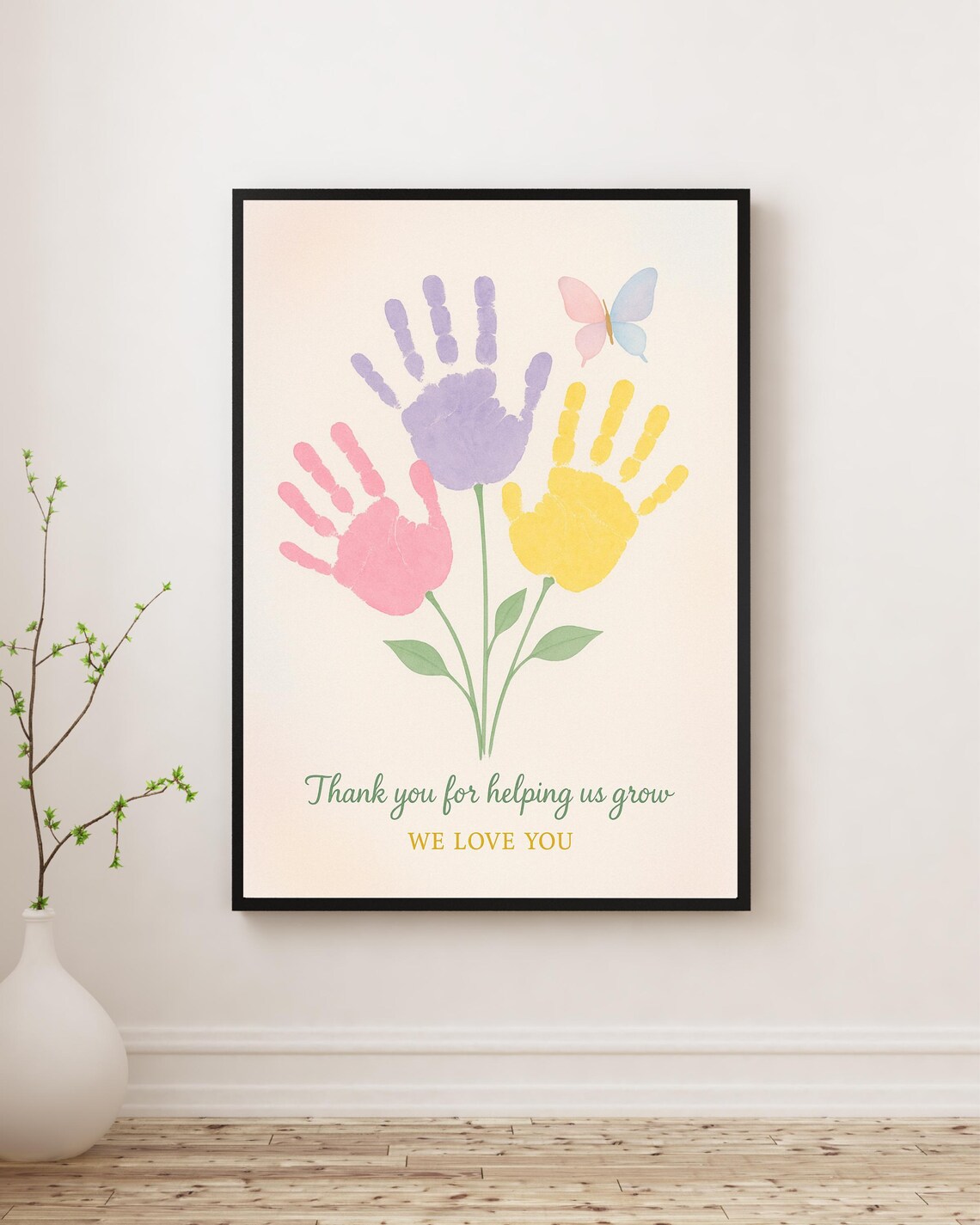 Teacher Appreciation Handprint Art, End Of Year Thank You