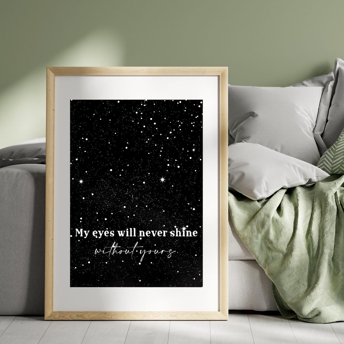 Romantic Starry Night Celestial Love Quote Poster - Image 4