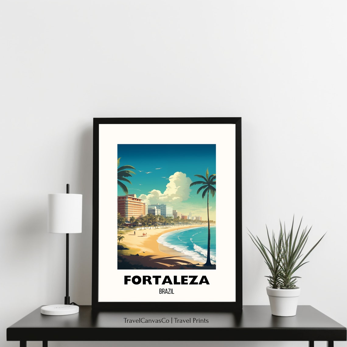 Fortaleza Travel Print Wall Art Fortaleza Poster Fortaleza Brazil Travel Gift City Poster Print Birthday Present - Image 3