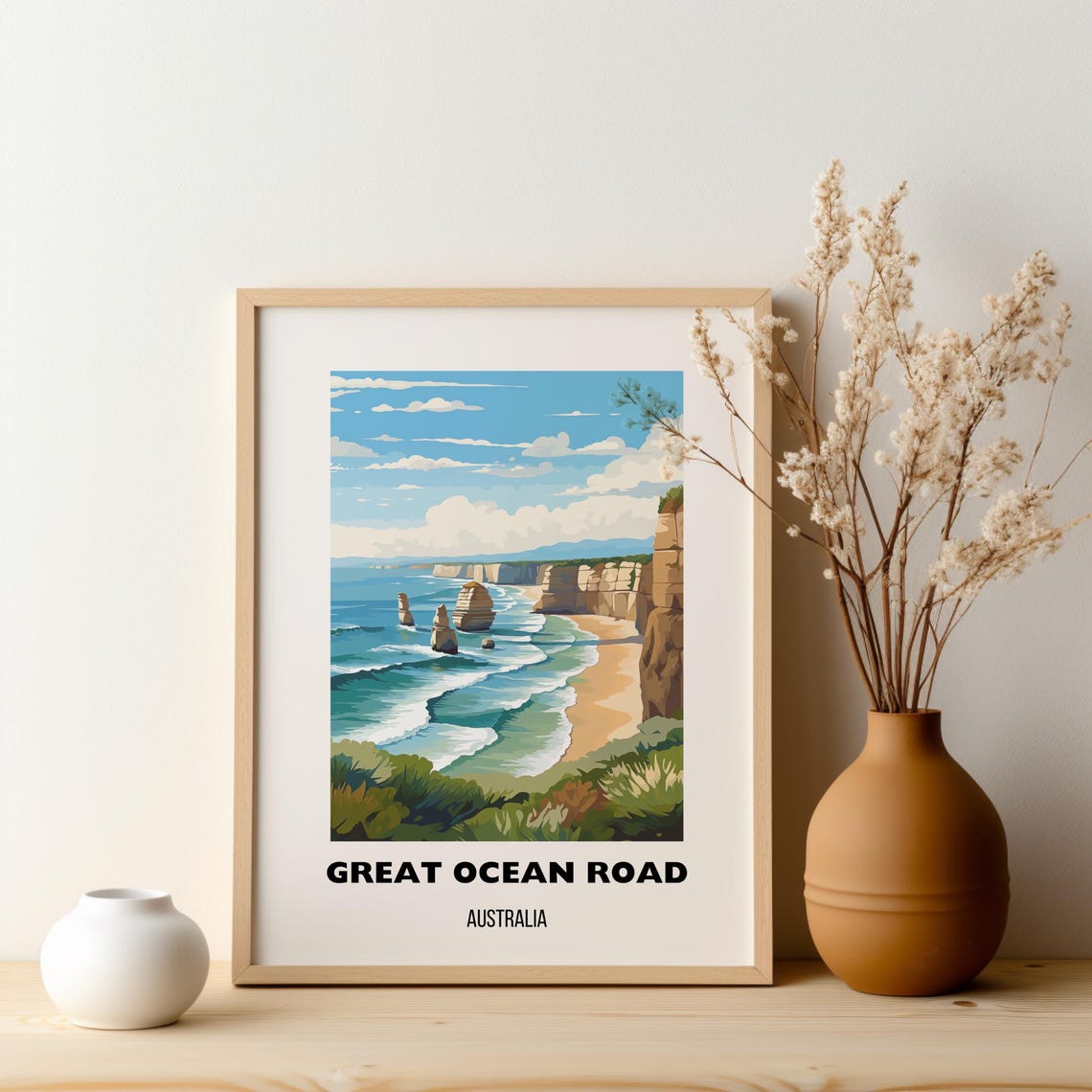 Great Ocean Road Australia Twelve Apostles Coastal Cliffs Beach Poster - Image 2