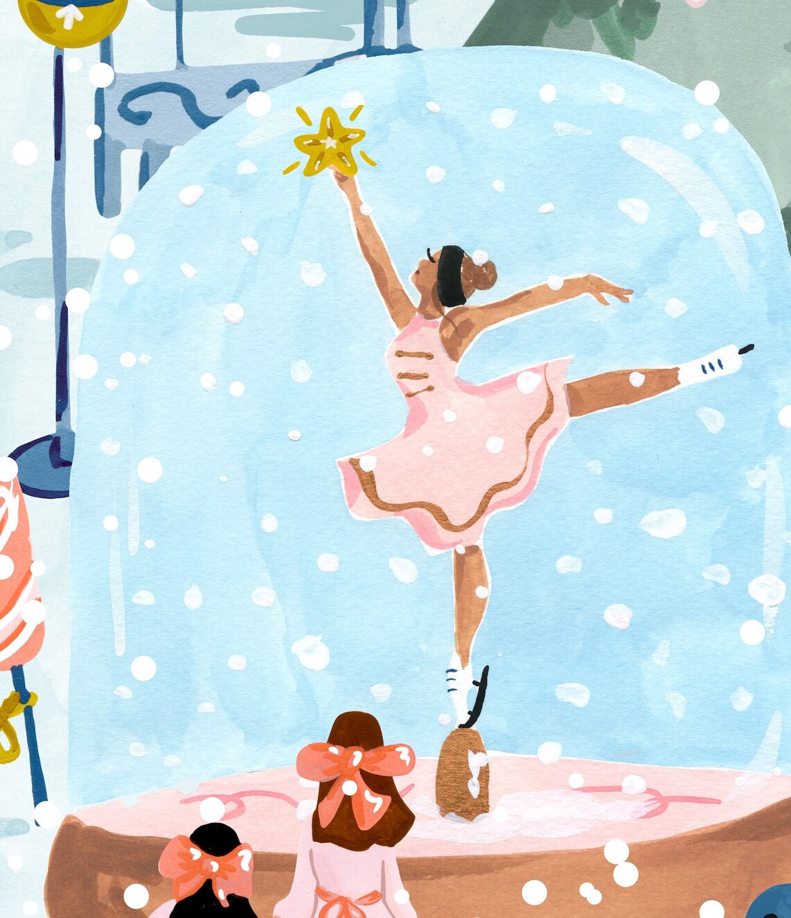 Fairy Dancer Holiday Christmas Watercolor Art Print - Image 4