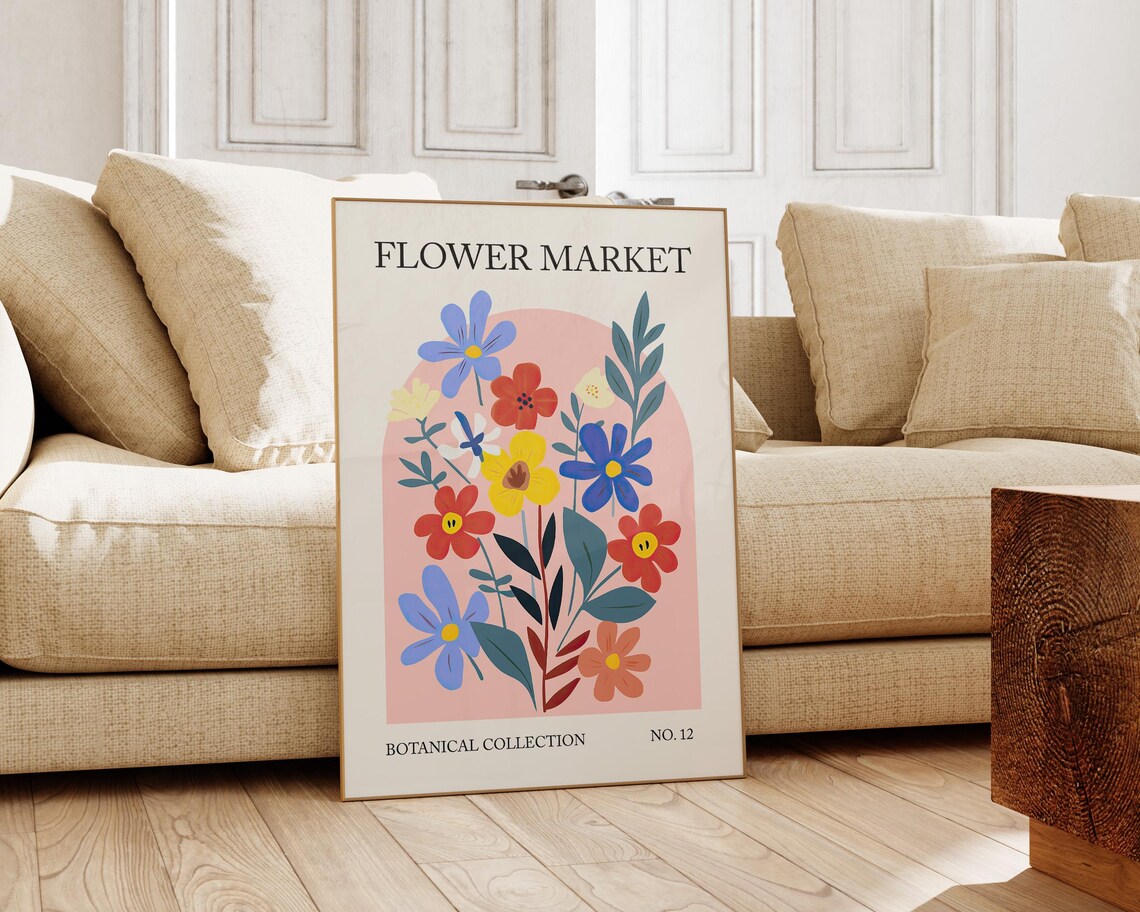 Flower Market Botanical Collection No 12 Wildflower Bouquet Poster - Image 4
