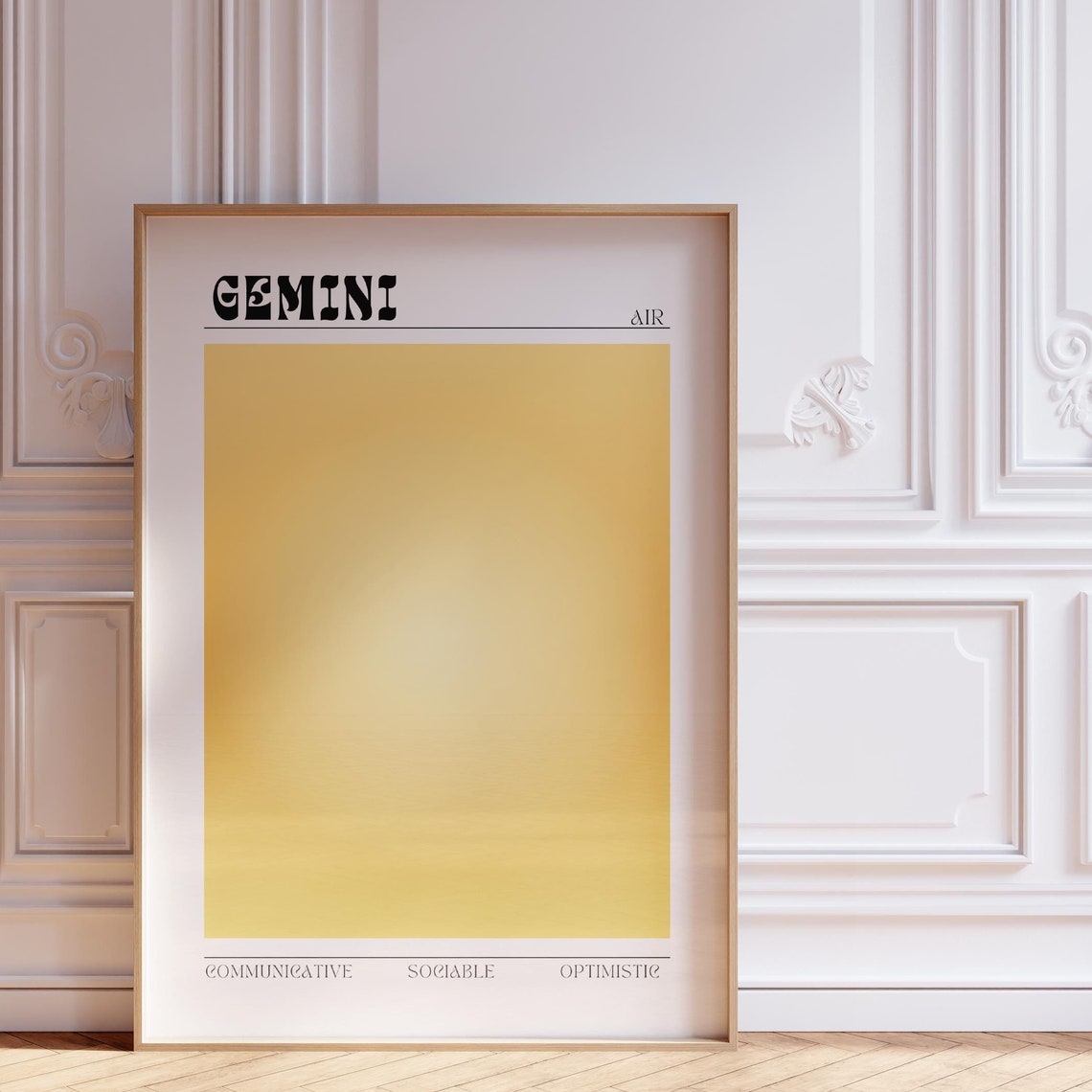 Gemini Aura Zodiac Poster Aesthetic Wall Art Astrology Gifts Manifestation Gemini Gift Teen Room Decor Spiritual Gifts Zodiac Print