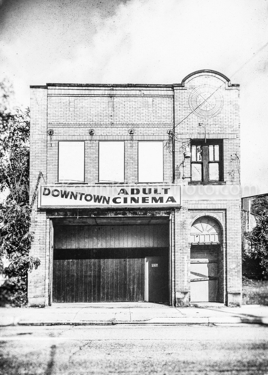 Downtown Adult Cinema, Akron Ohio Building Art Print - Image 2