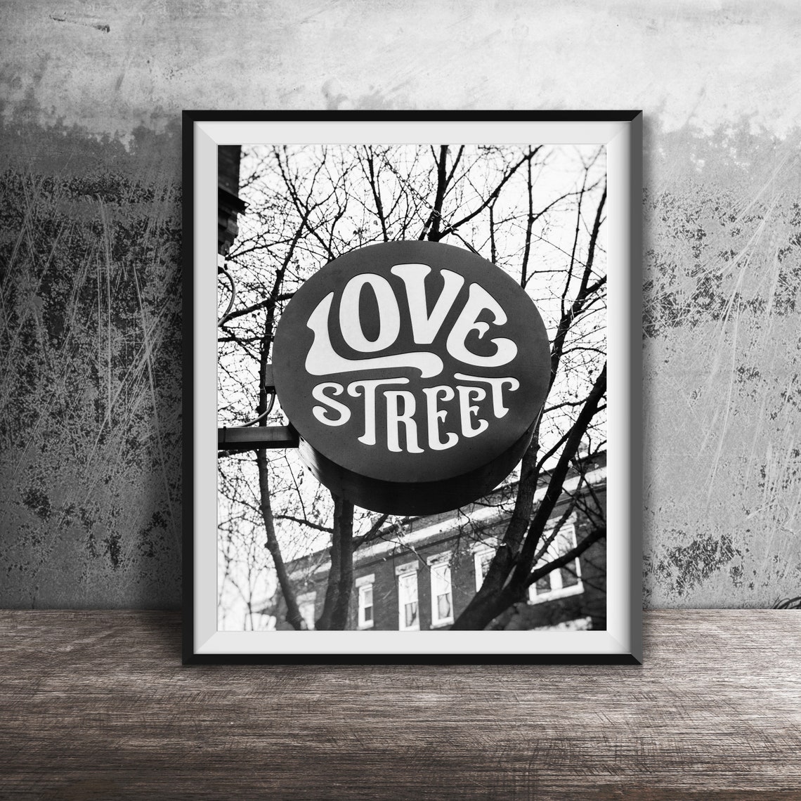 Love Street Bar Sign Photo Print Chicago Bar Chicago Sign Photography Print Unframed Lincoln Park Chicago Wall Art Pink Purple - Image 2
