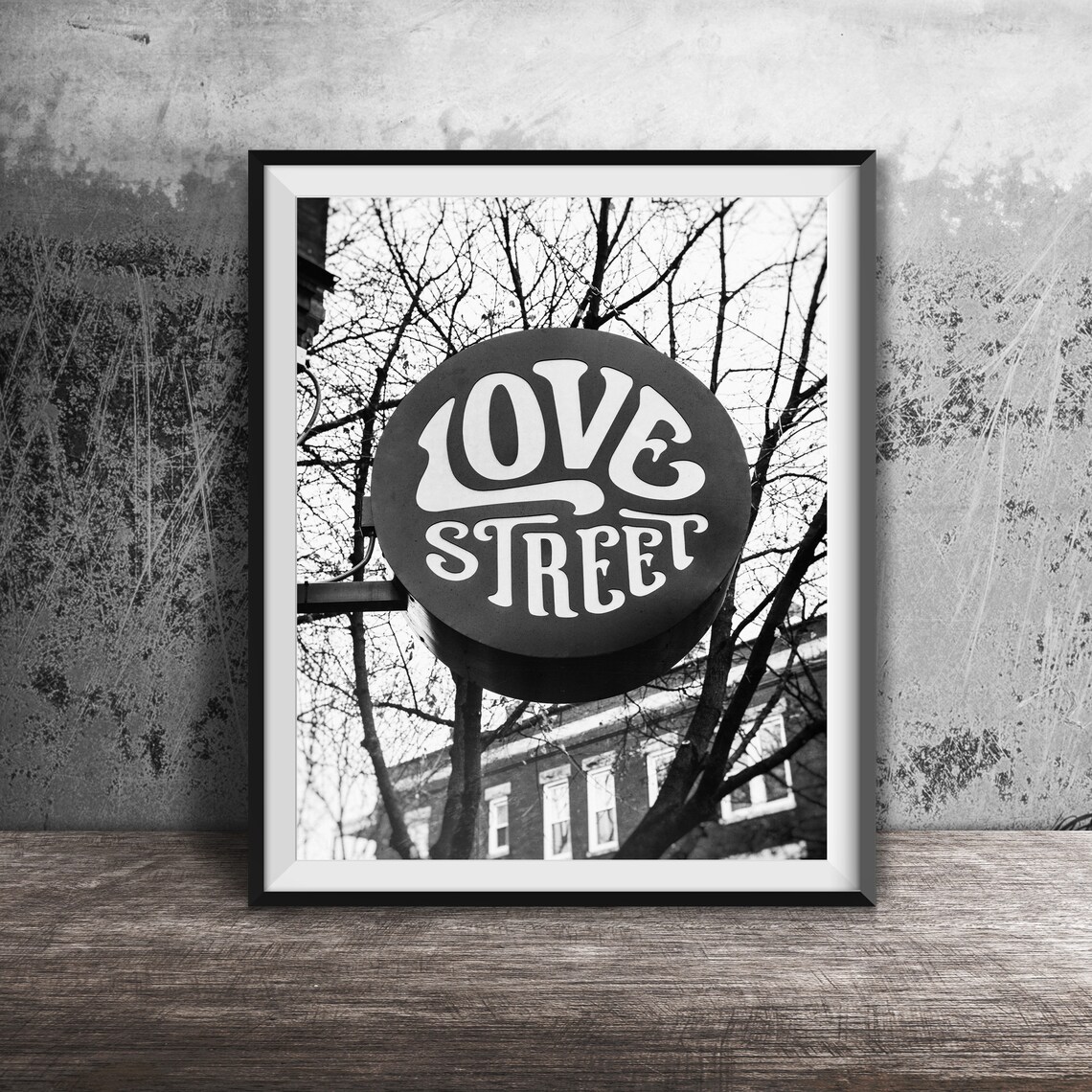 Love Street Pink Round Blade Sign Chicago Nightlife Decor Poster - Image 2