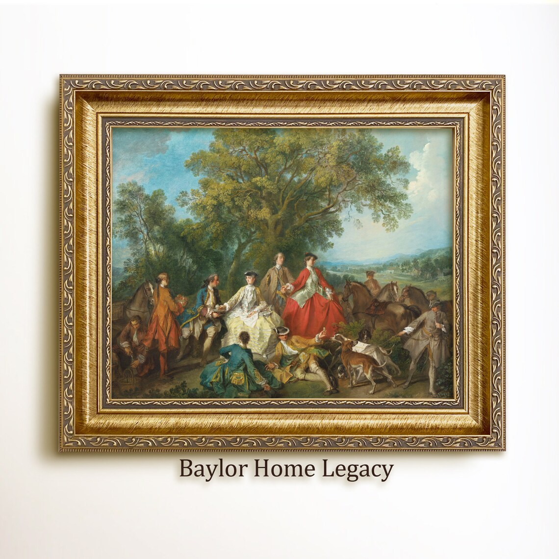 18th Century Lords And Ladies Vintage Art Print