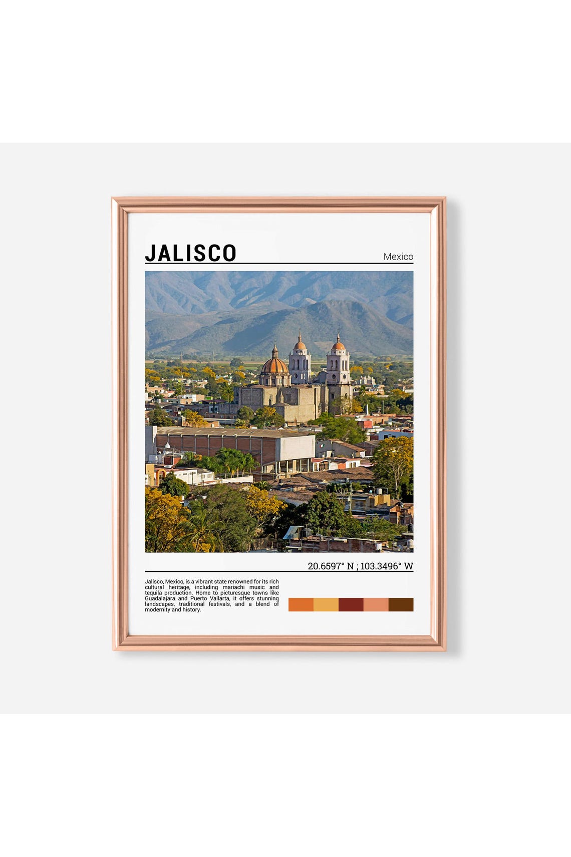 Jalisco Wall Art Print Mexico Photo Mexican Home Decor