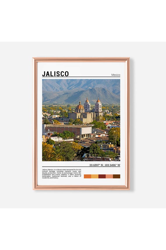 Jalisco Wall Art Print Mexico Photo Mexican Home Decor