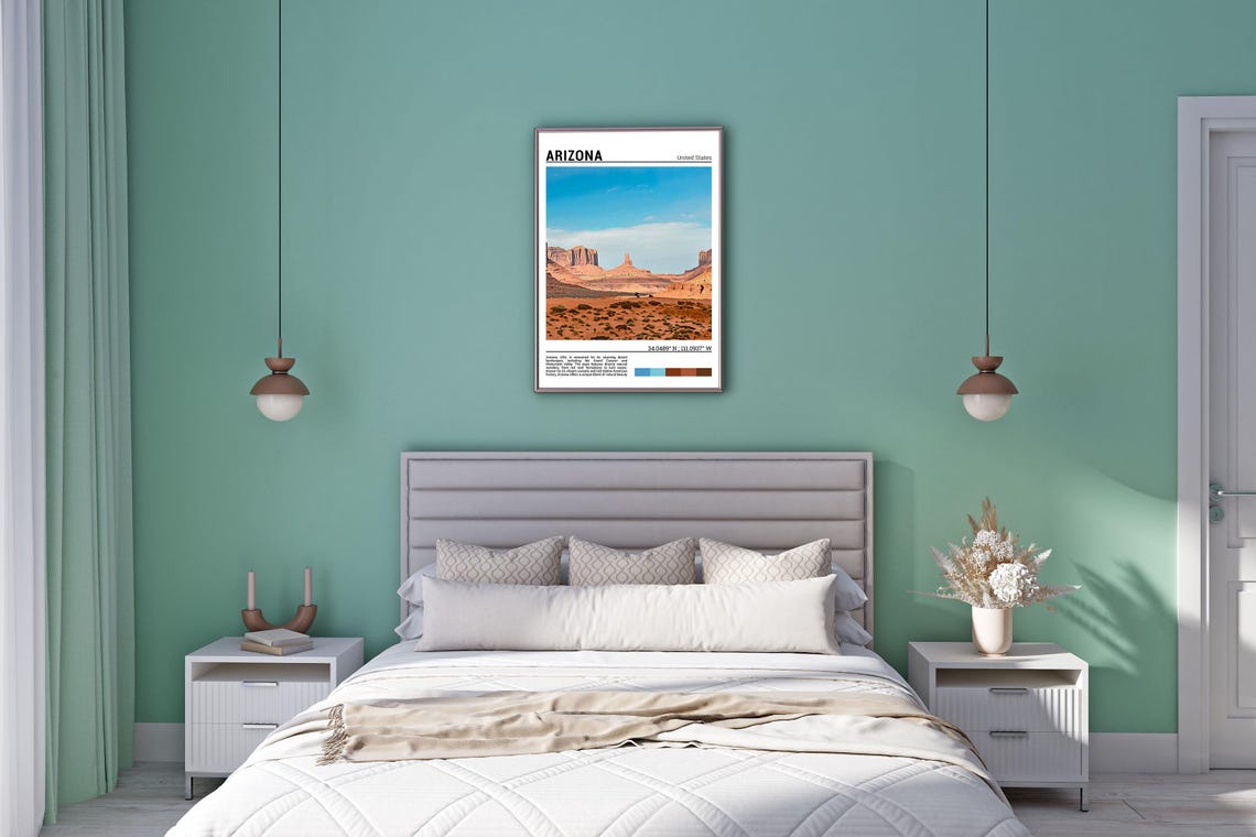 Arizona Monument Valley Iconic Red Rock Desert Landscape Poster - Image 5