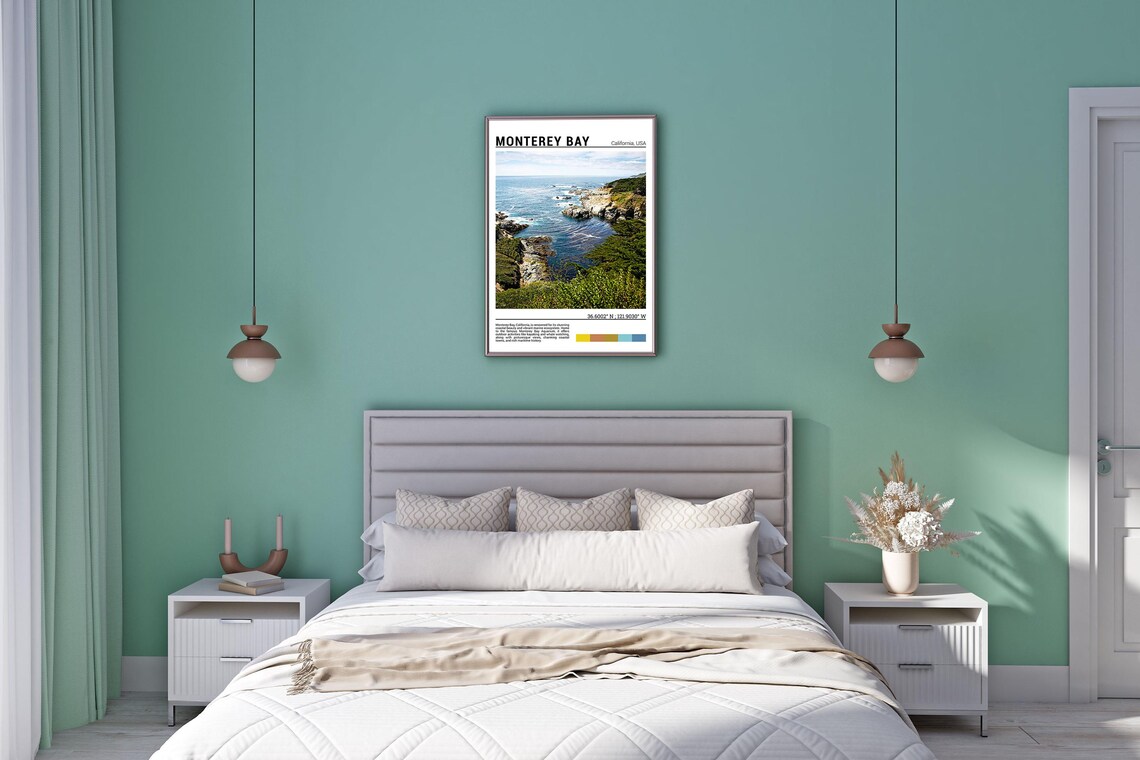 Monterey Bay Print Monterey Bay Poster Monterey Bay Wall Art Monterey Bay Travel Monterey Bay Art Print Monterey Bay Photo - Image 5