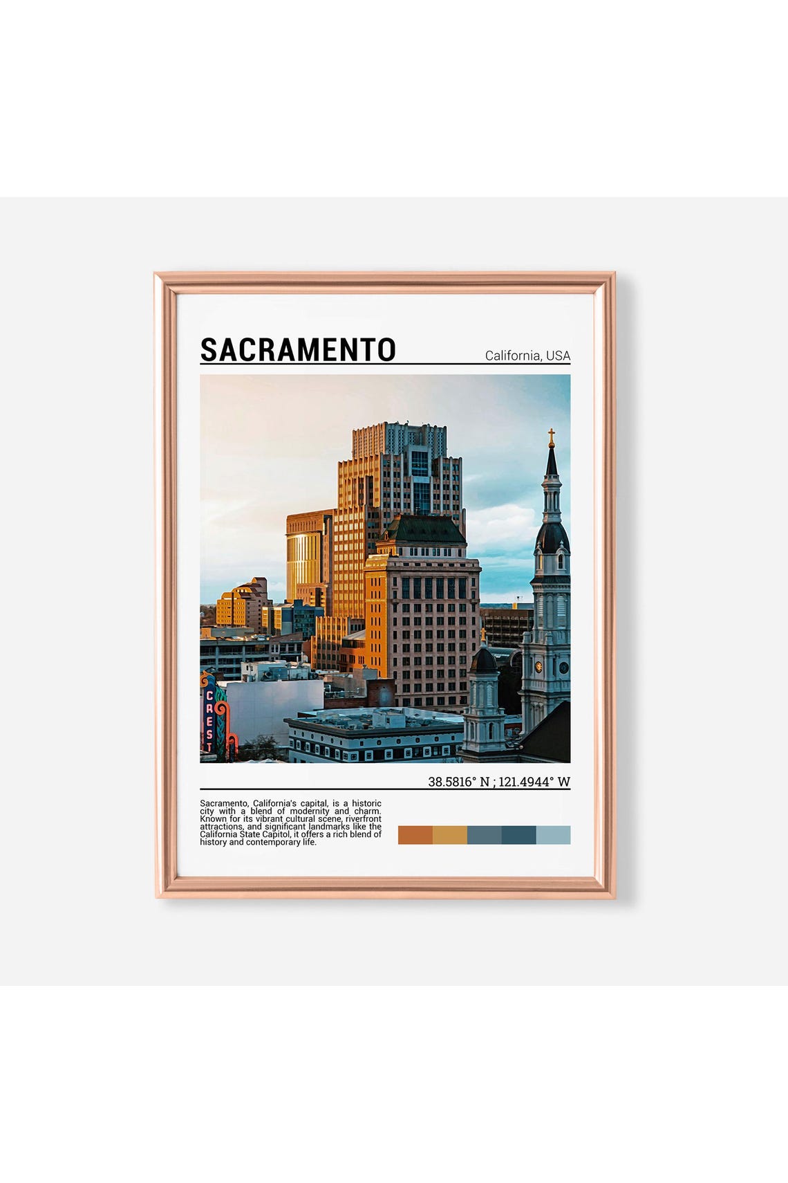Sacramento Wall Art Sacramento Poster Print Sacramento Photography Sacramento Photo Sacramento Poster Wall Californiausa