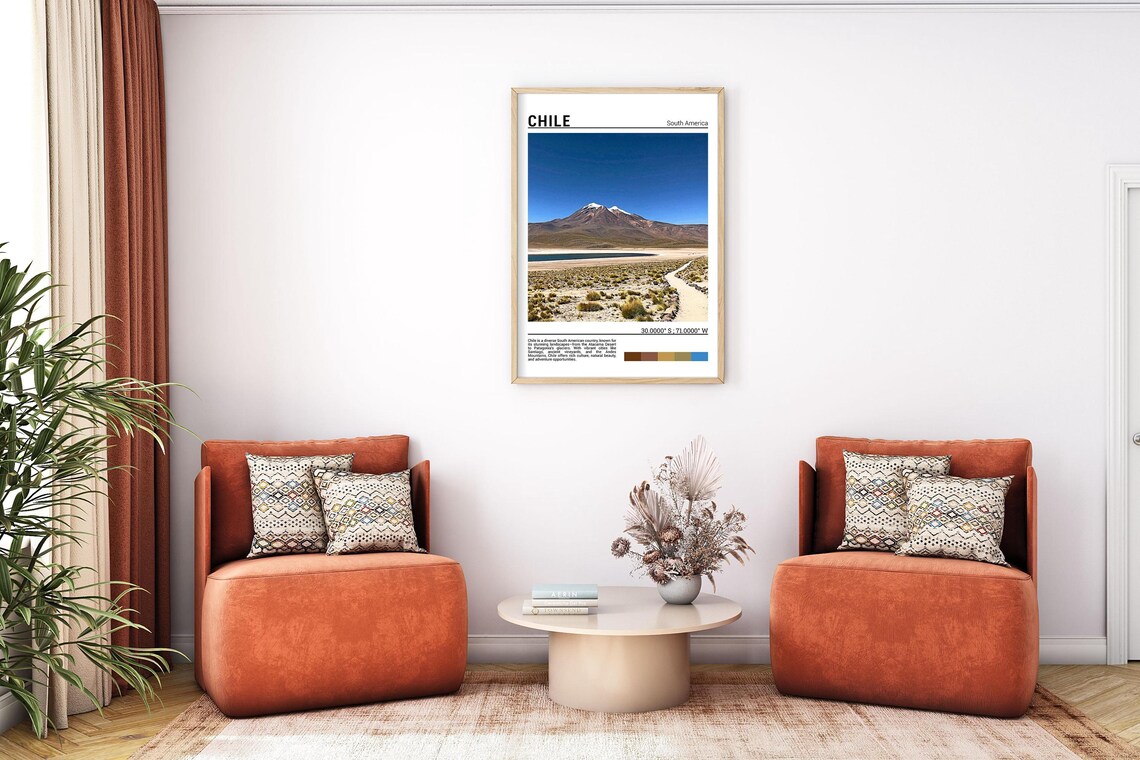 Chile South America Atacama Licancabur Volcano Lagoon Poster - Image 7