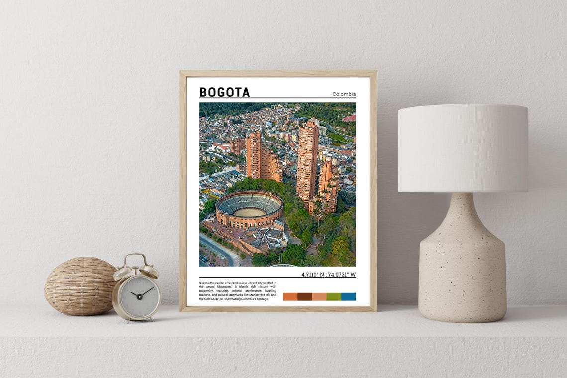 Bogota Print Bogota Poster Bogota Wall Art Bogota Travel Bogota Art Print Bogota Photo Colombia Artwork - Image 2