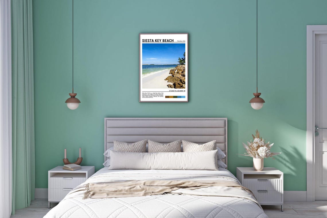 Siesta Key Beach Florida White Sand Gulf Coast Travel Poster - Image 5