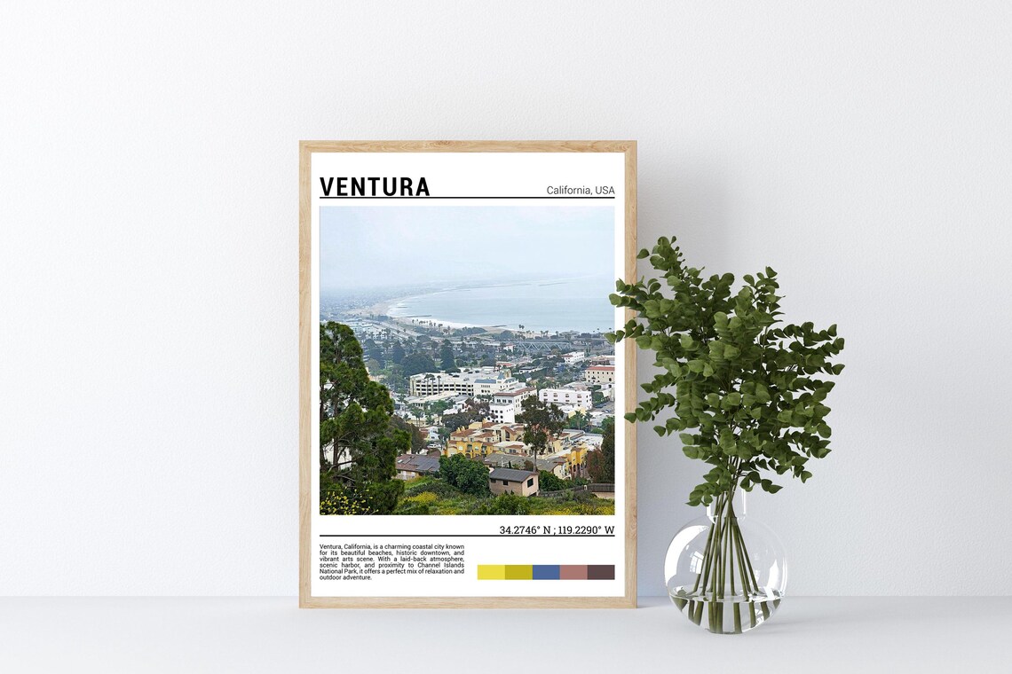 Ventura California Travel Poster Art Print - Image 4