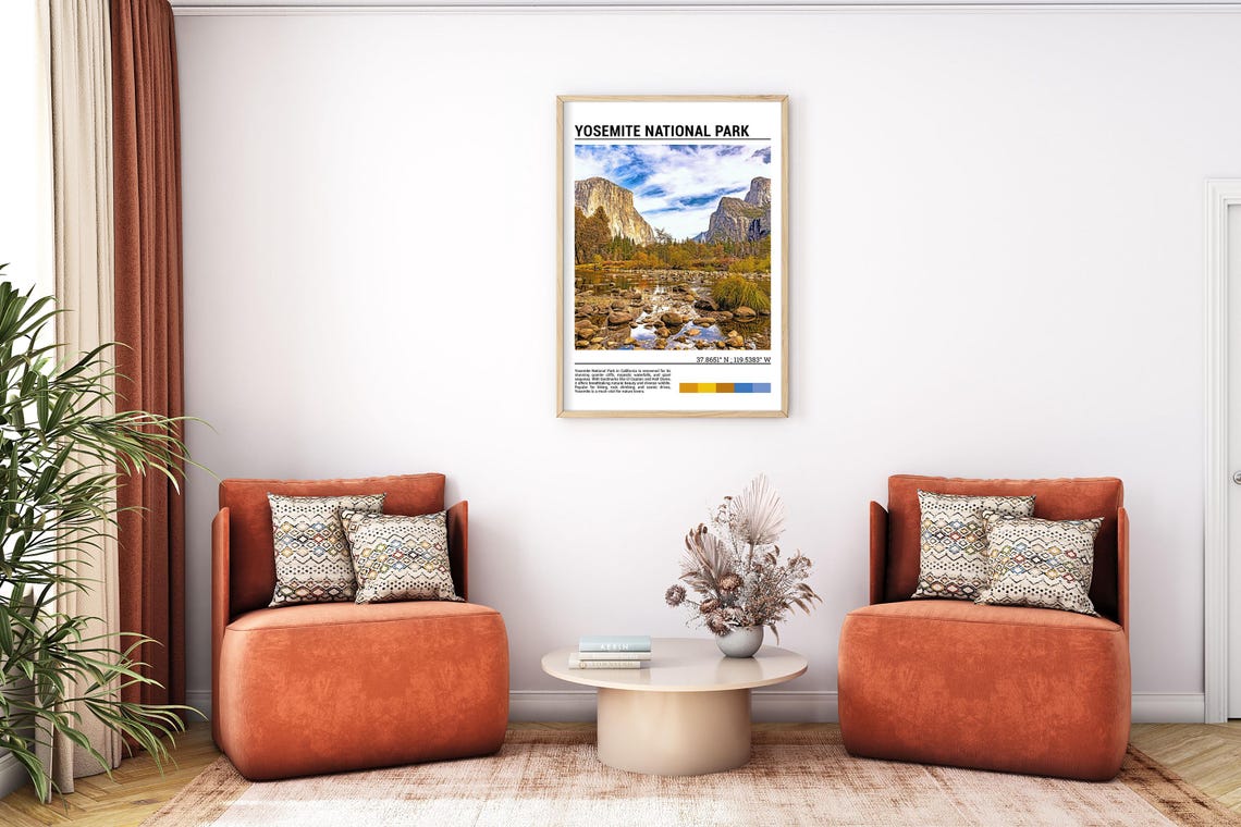 Yosemite National Park Wall Art Yosemite National Poster Gift Yosemite National Park Photography Yosemite Poster Californiausa - Image 7