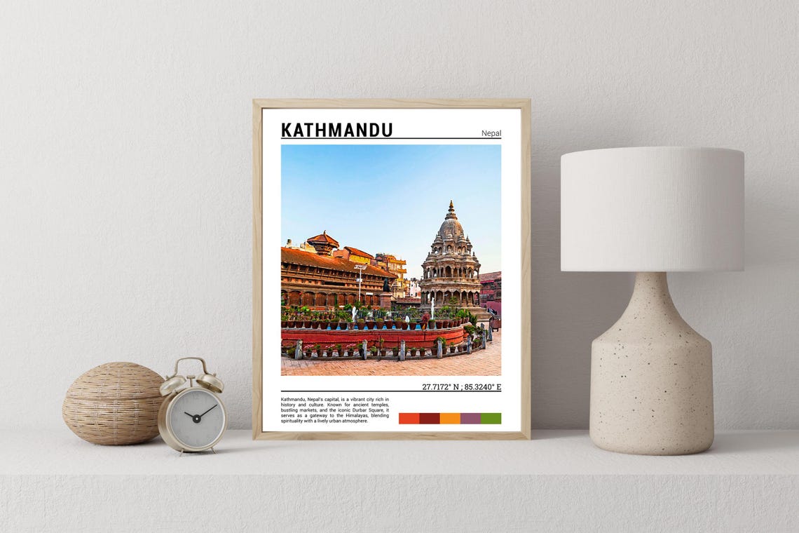 Kathmandu Nepal Durbar Square Ancient Temples Himalayan Capital Poster - Image 2