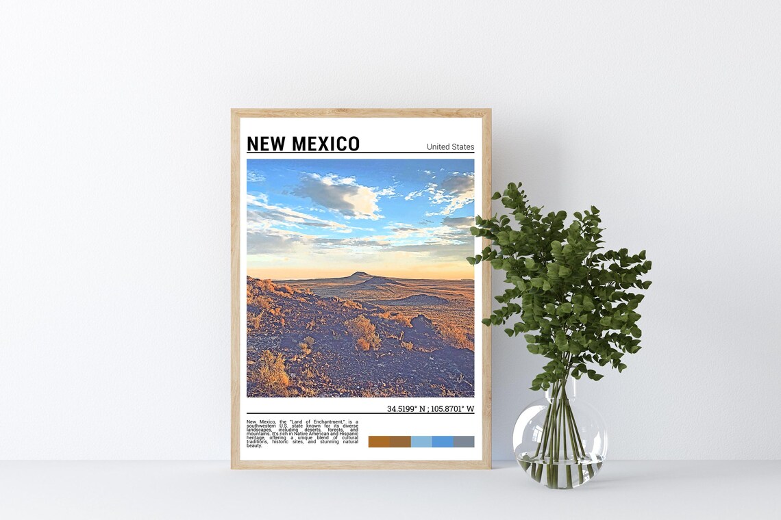 New Mexico Wall Art New Mexico Poster Print New Mexico Photo New Mexico Photography New Mexico Travel Wall Art New Mexicousa - Image 4