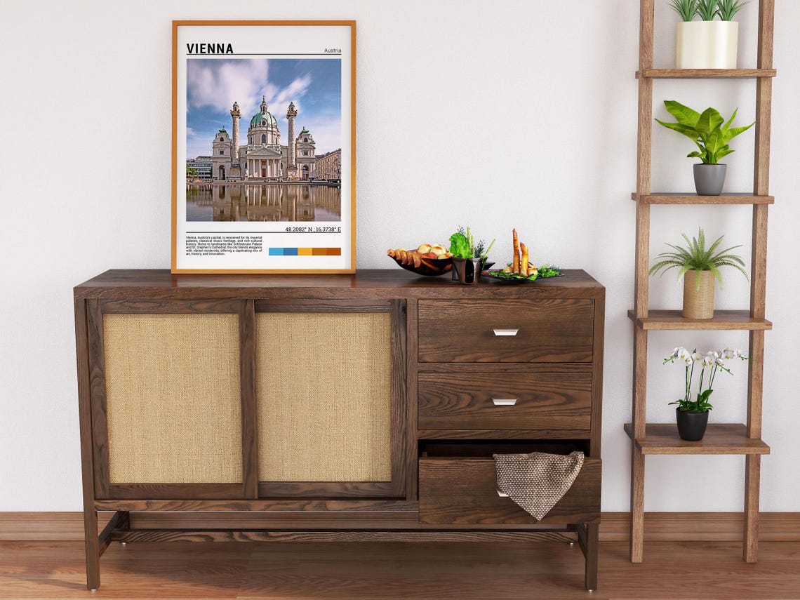Vienna Austria Karlskirche Green Dome Reflection Photo Poster - Image 6