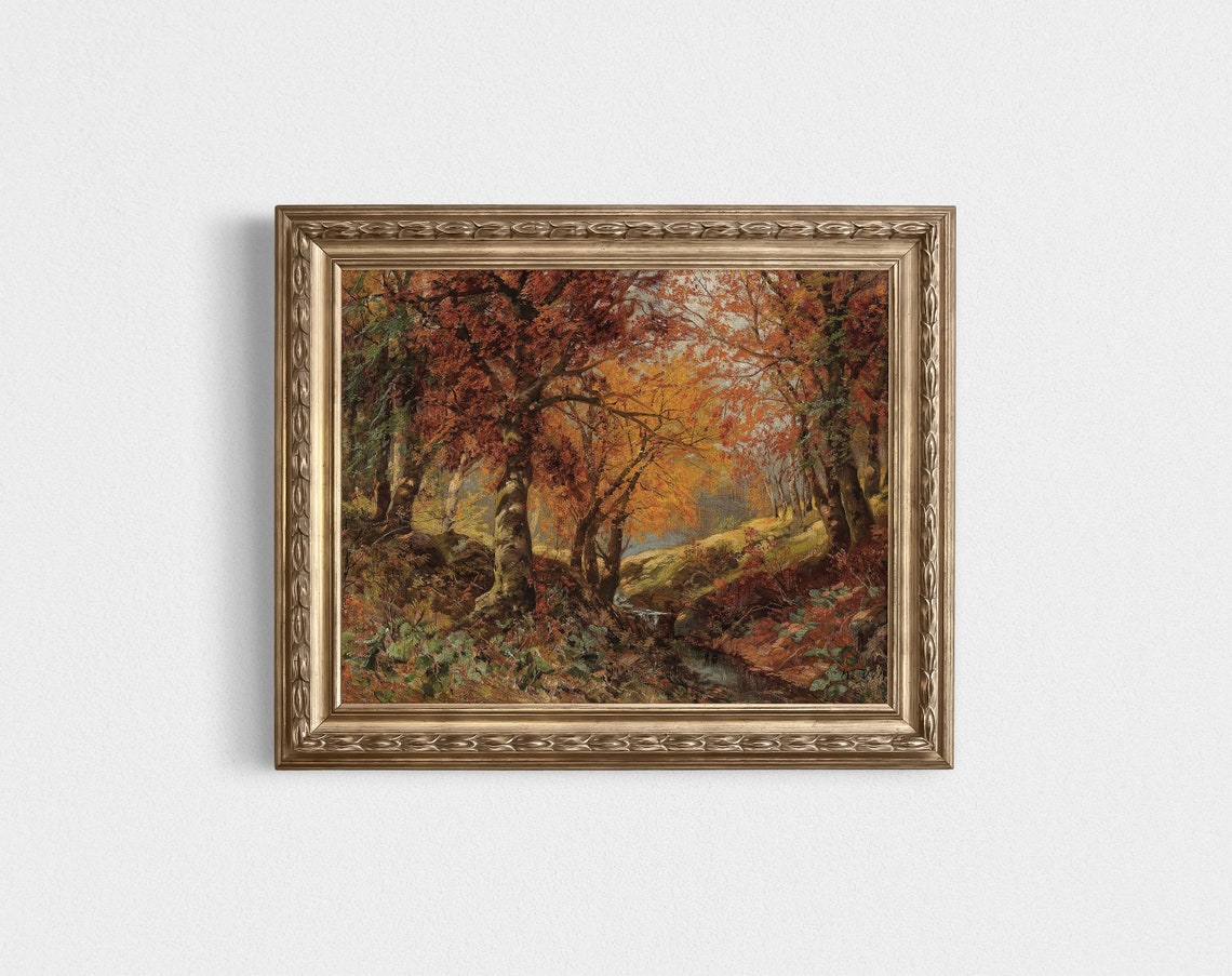 Autumn Landscape - Vintage Art - Image 3