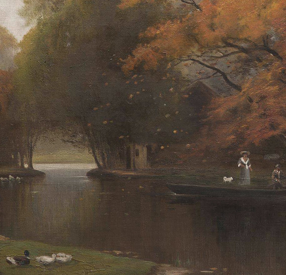 Autumn Landscape Painting, Vintage Art Print - Image 3