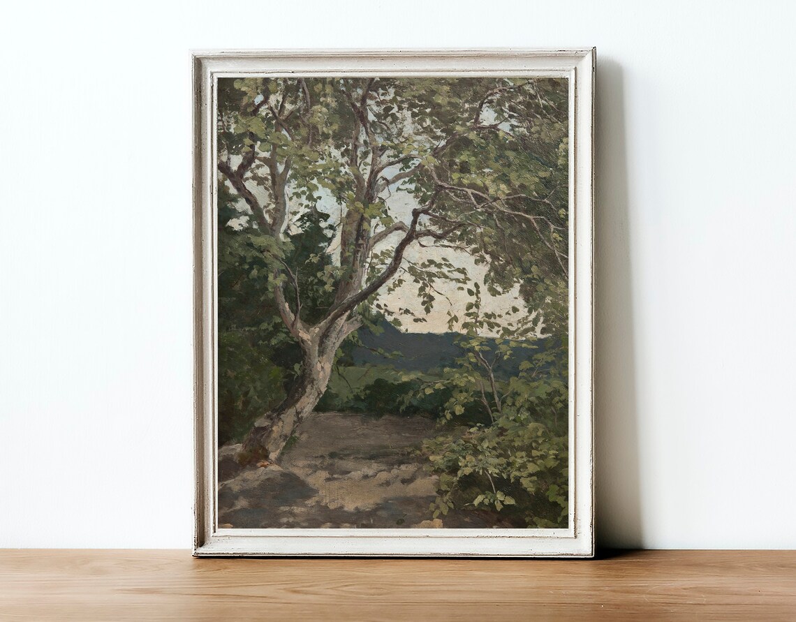 Vintage Tree Painting Art Print, Farmhouse Decor - Image 3