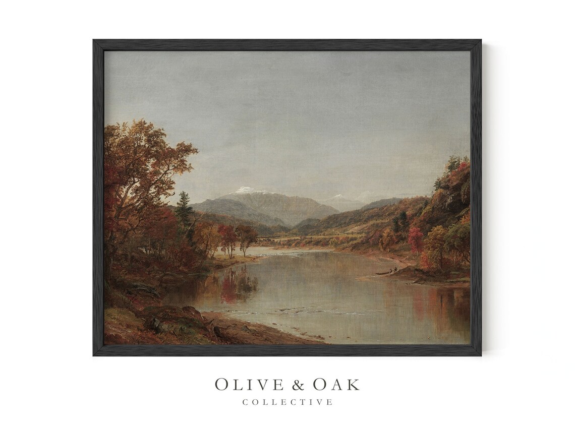 Fall Landscape Painting, Autumn Nature Art Print - Image 3