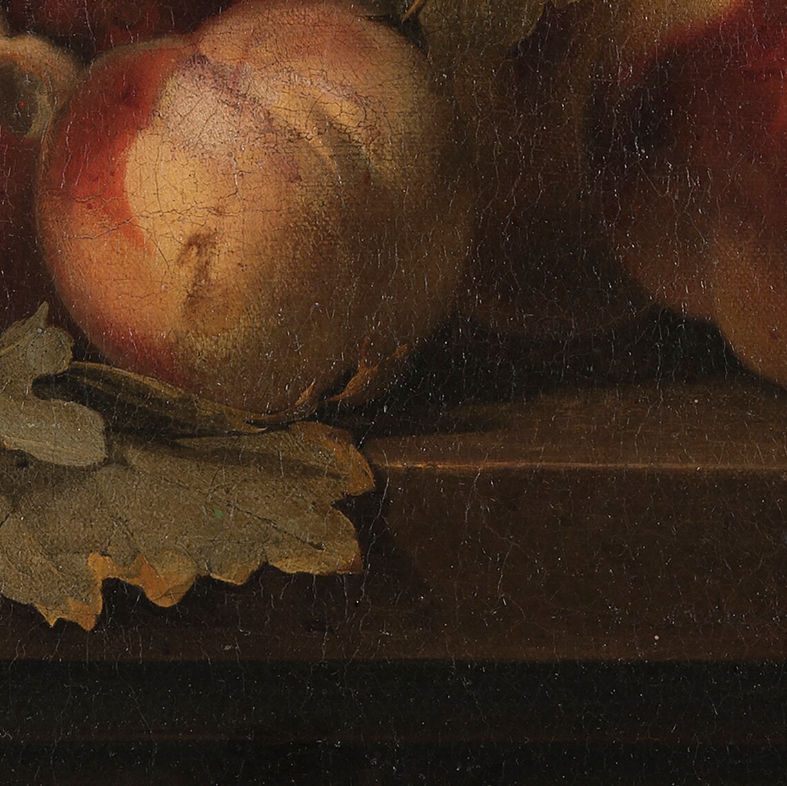 Peach Still Life Vintage Rustic Kitchen Art Print - Image 2
