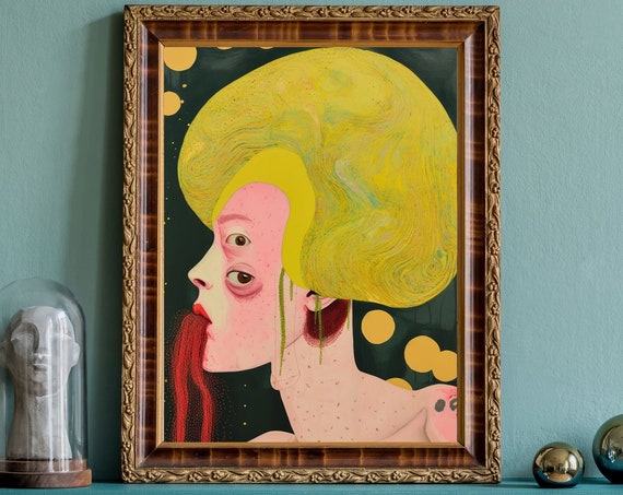 Bernadette And Her Sisters No1 Unique Canvas Art Print