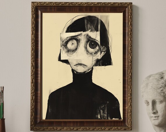 About A Mood No1 Unique Canvas Art Print