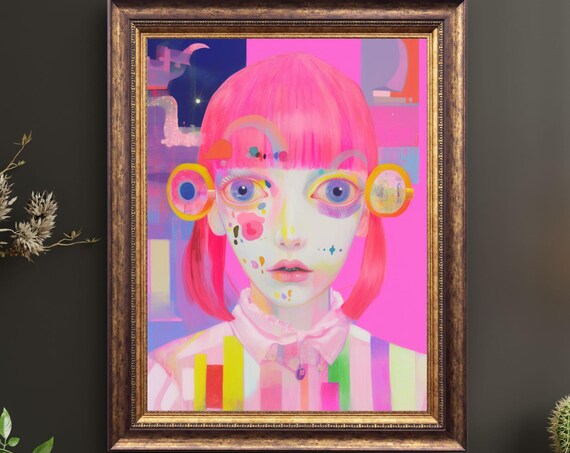 Disorderly No5 Unique Canvas Art Print