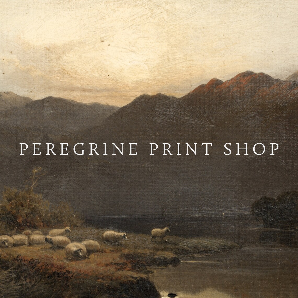 Pasture In The Mountains, Vintage Landscape Print - Image 3
