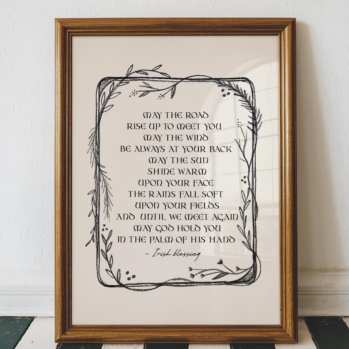 Irish Blessing Art Print, Housewarming Gift