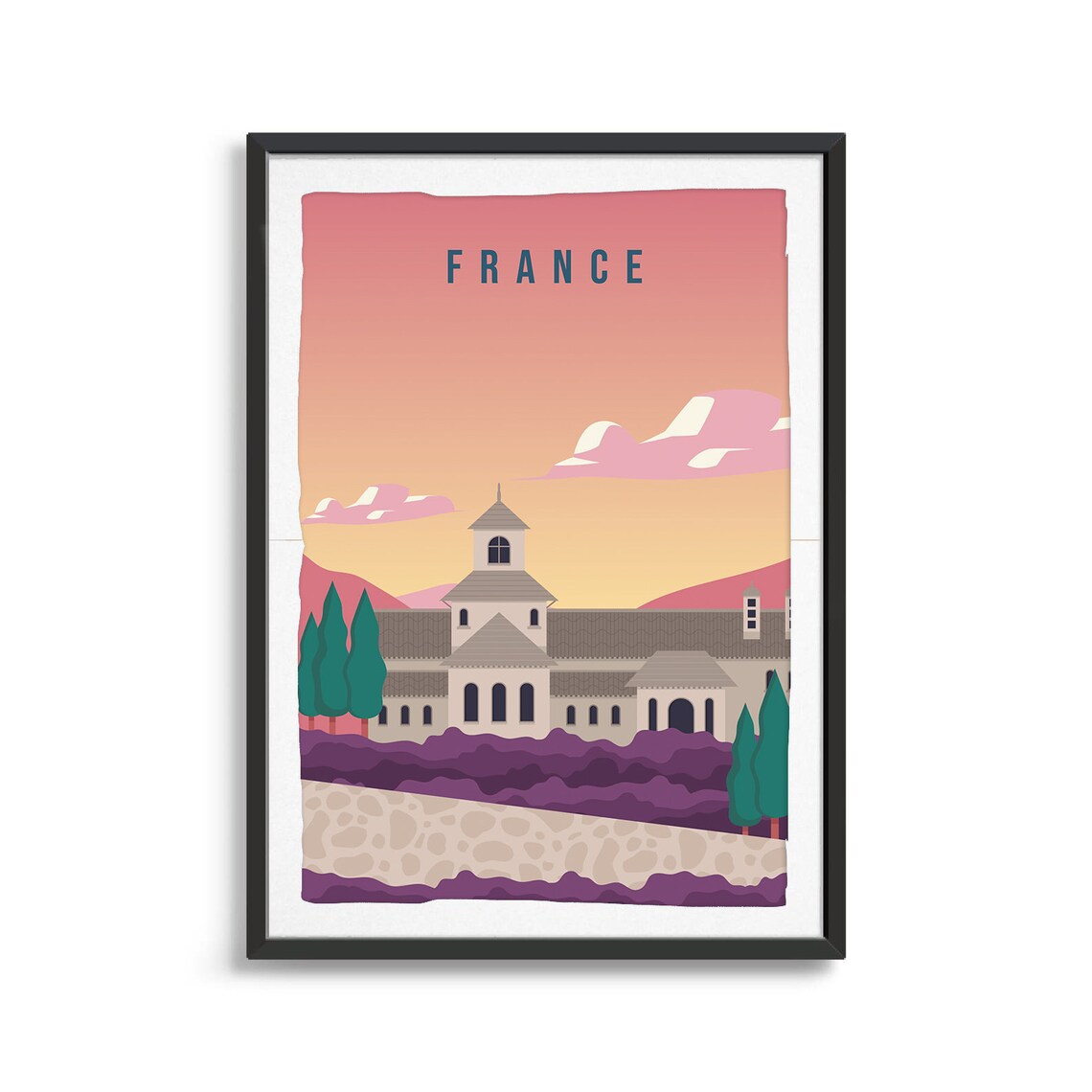 France Travel Illustration, Country Poster Art Print - Image 2