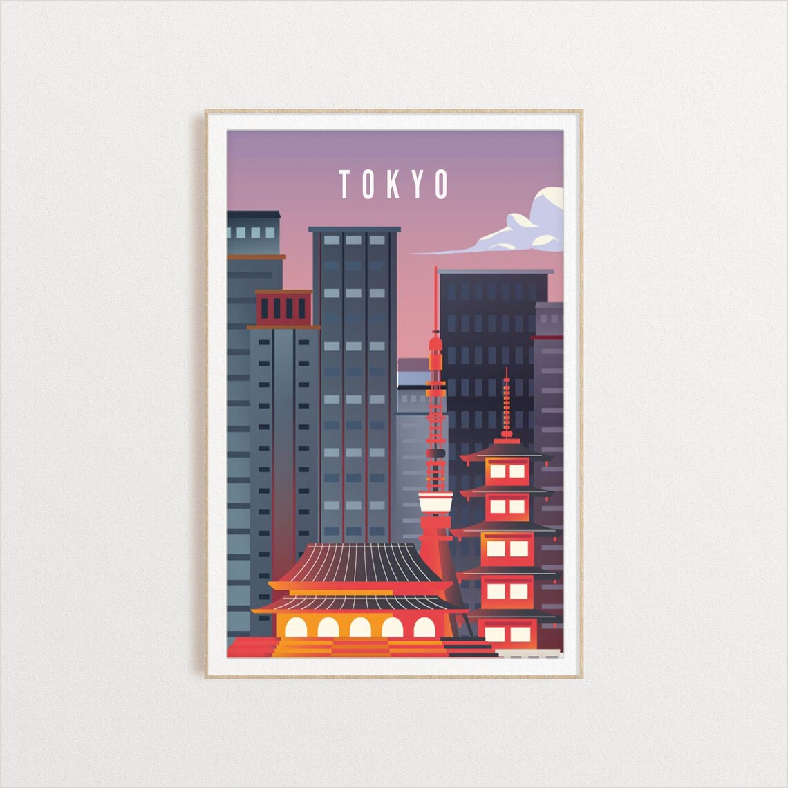 Tokyo Japan City Poster, Travel Art Print - Image 2