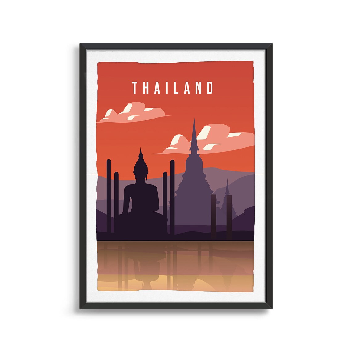 Thailand Country Poster, Travel Art Print - Image 2