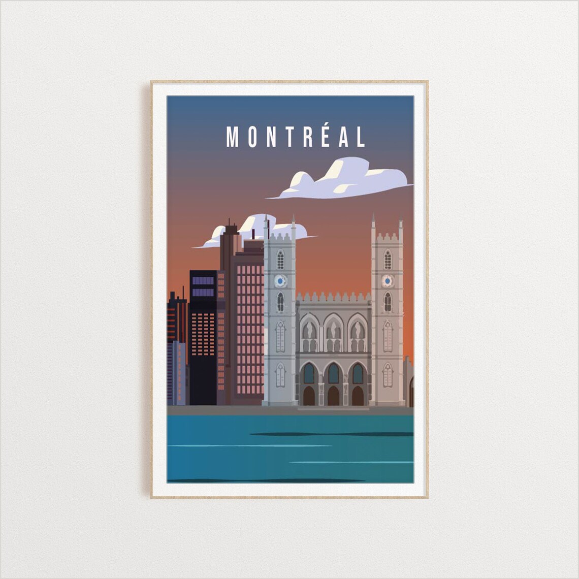 Montreal City Travel Poster, City Art Print