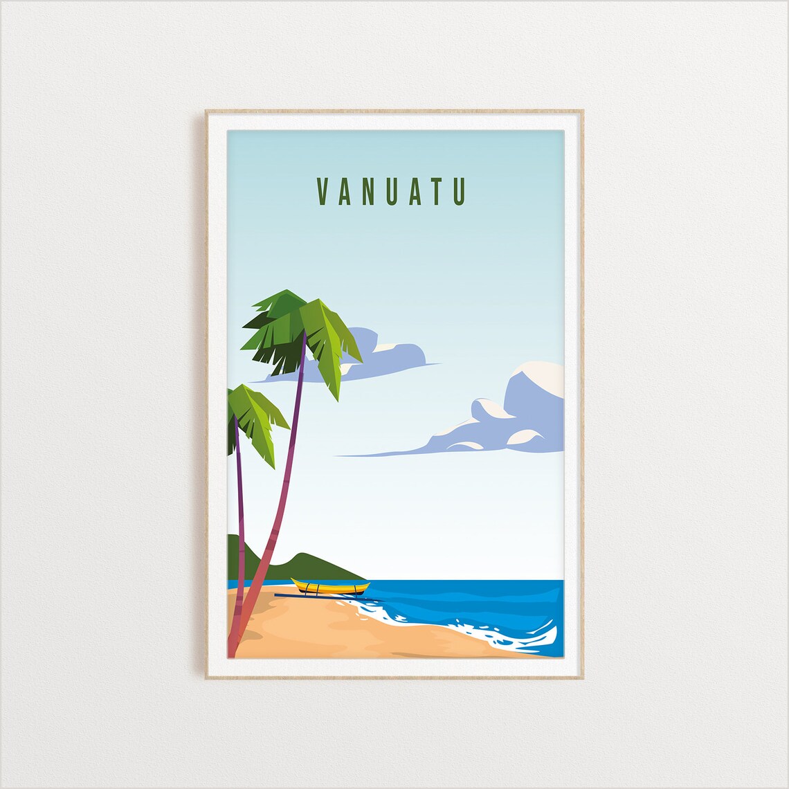 Vanuatu Travel Poster, Country Art Print - Image 2