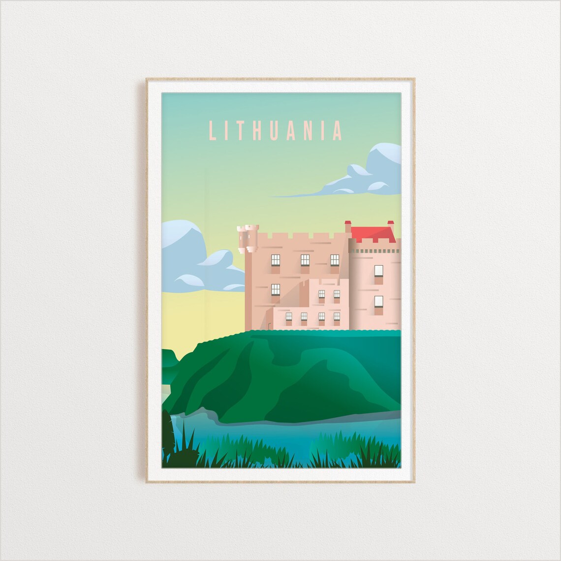 Lithuania Travel Poster, Country City Art Print - Image 2