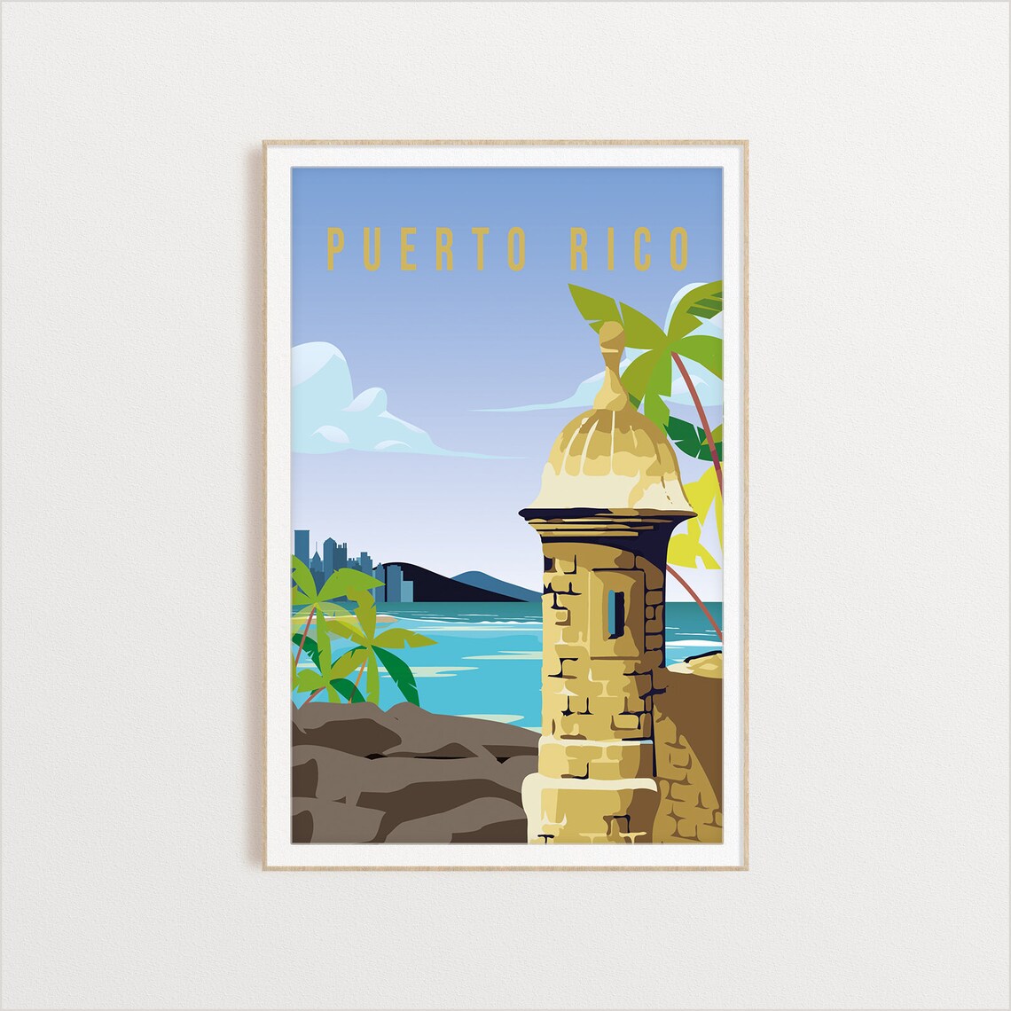 Puerto Rico State Travel Poster, World Print - Image 2