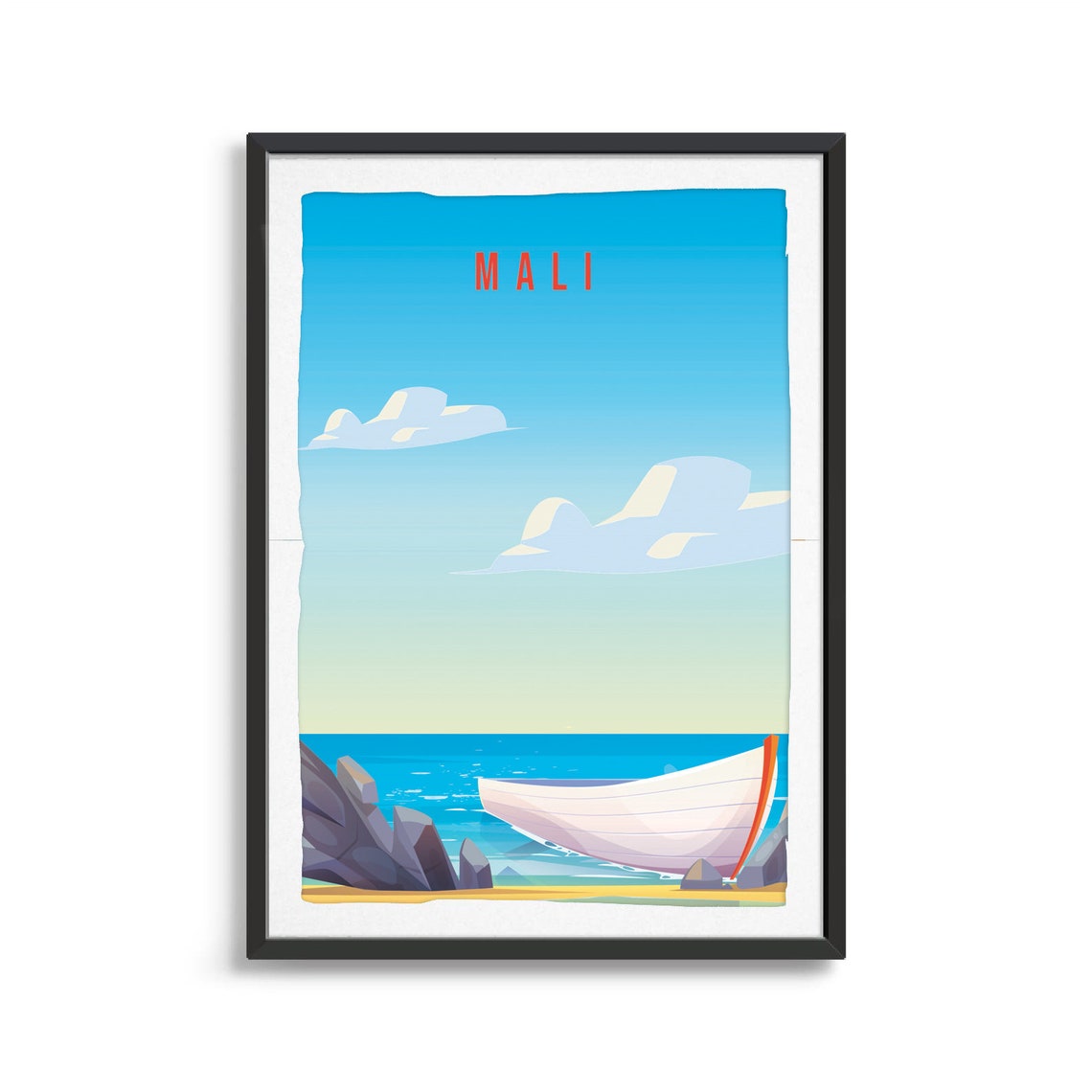 Mali Country Poster Country Art Country Wall Art Country Print Country Poster Country Print Travel Gift Mali Travel Illustration - Image 2