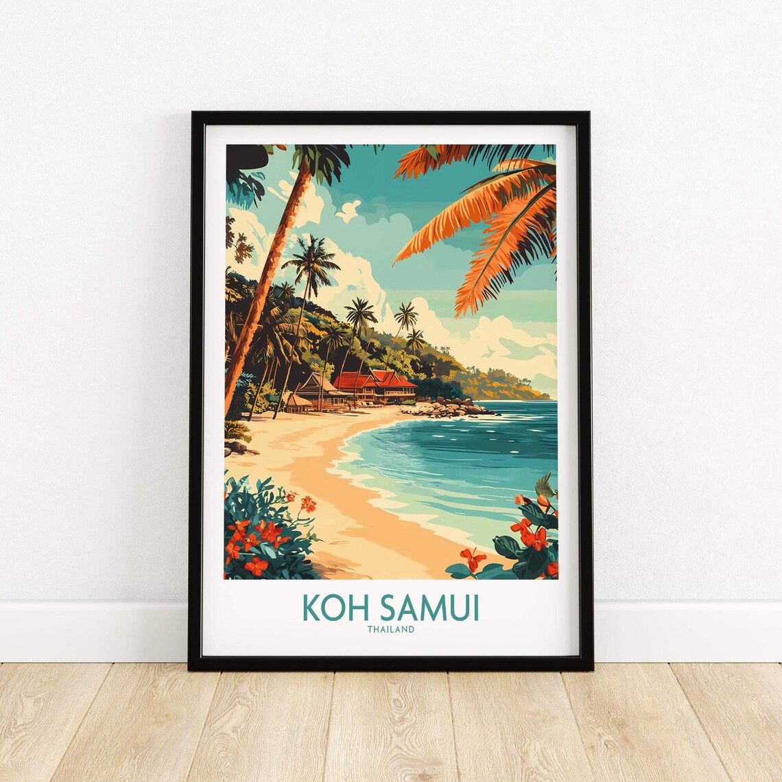 Koh Samui Travel Poster, Thailand Wall Art - Image 5